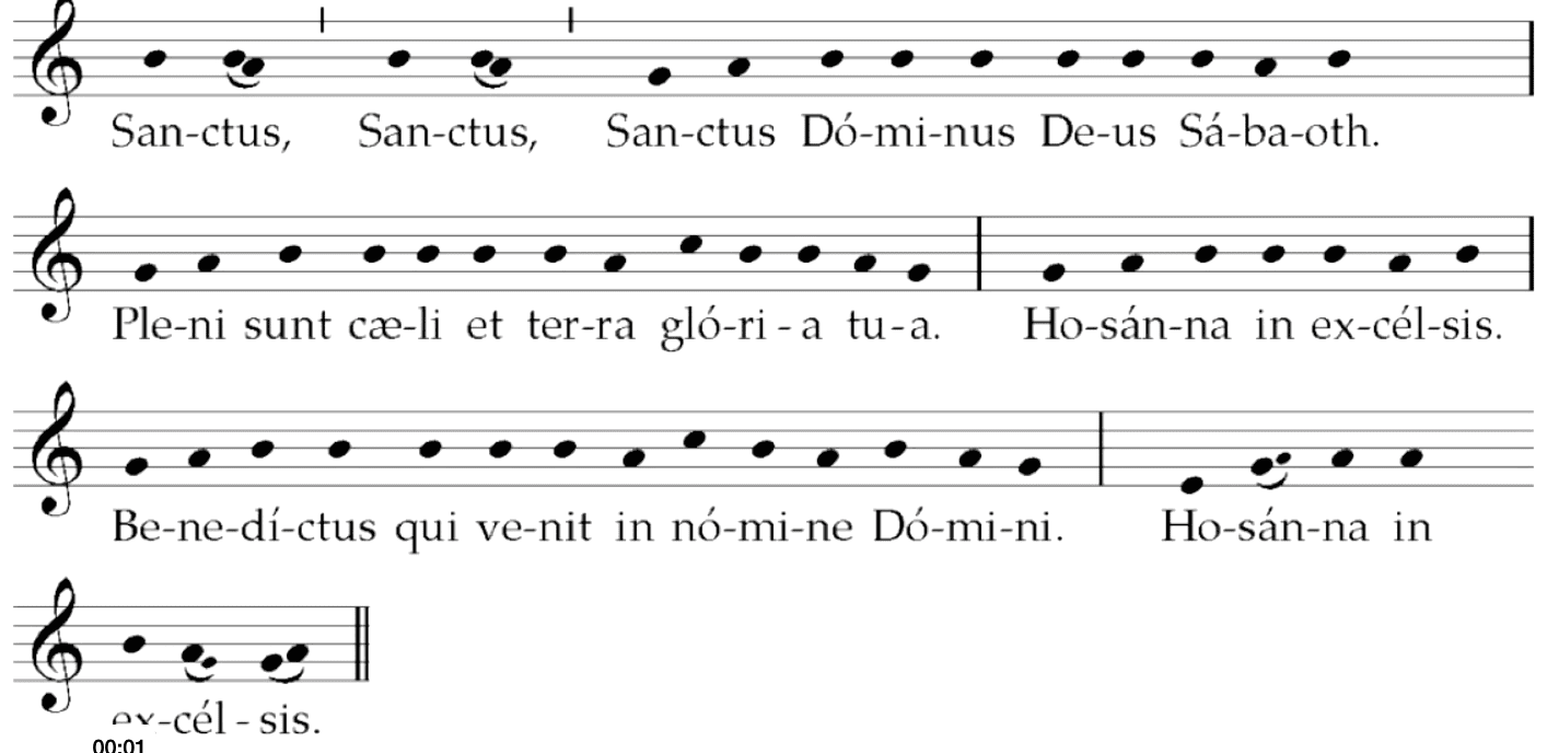 New Setting of the Sanctus (Holy, Holy, Holy)